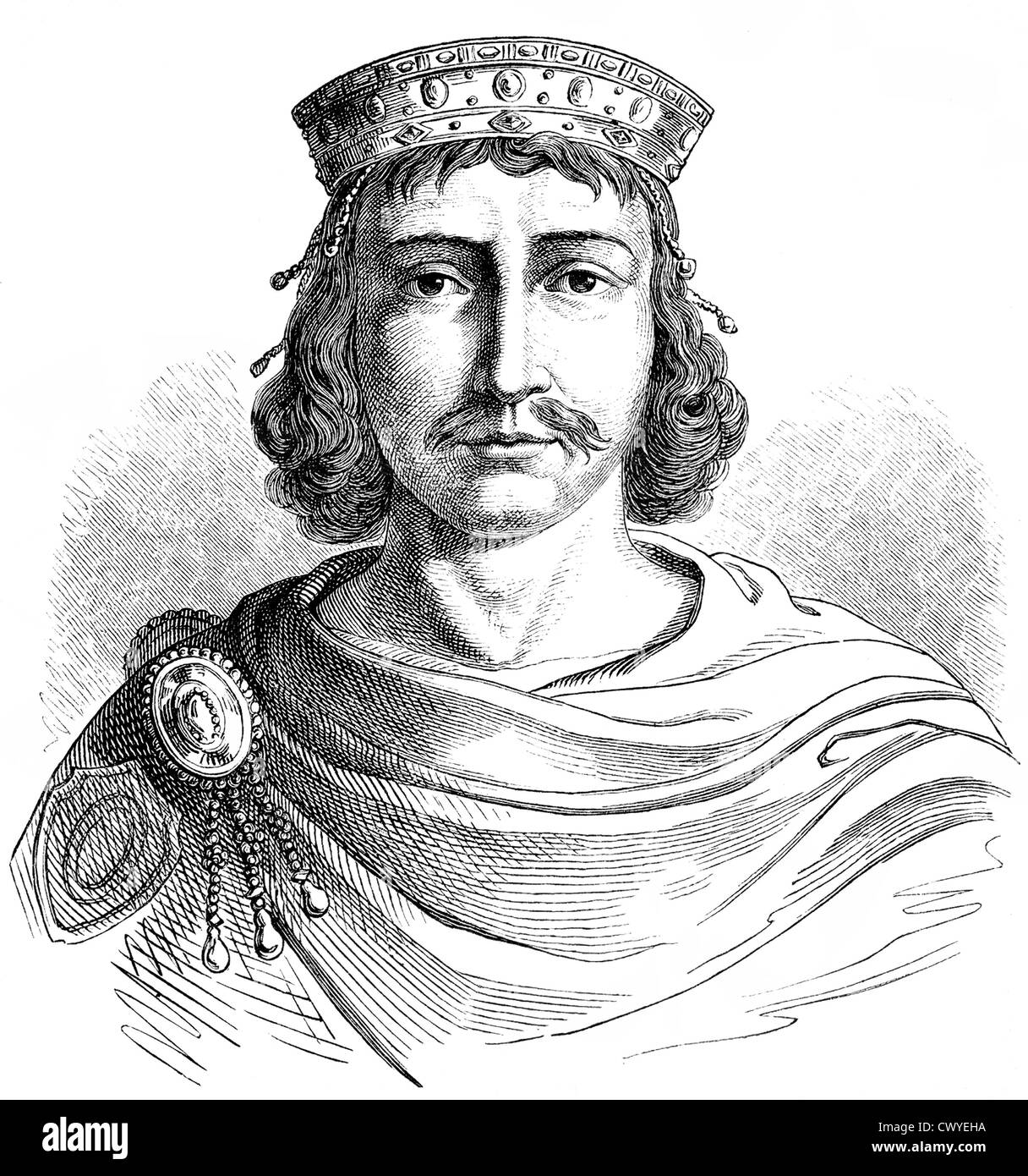 Flavius Petrus Sabbatius Iustinianus o Giustiniano, circa 482-565, imperatore romano e santo della Chiesa Ortodossa, Foto Stock