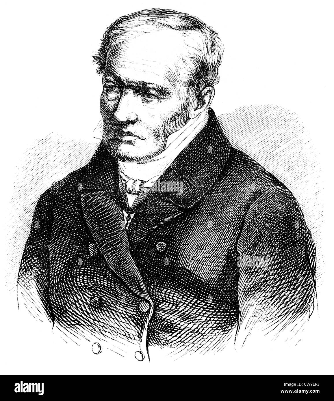 Wilhelm Friedrich Heinrich Alexander von Humboldt, 1769 - 1859, un naturalista tedesco Foto Stock