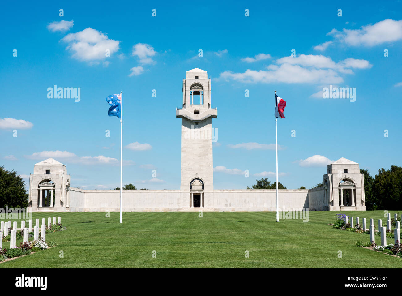 Il WW1 Australian memorial a Villiers- Bretonneux, Somme, Francia Foto Stock