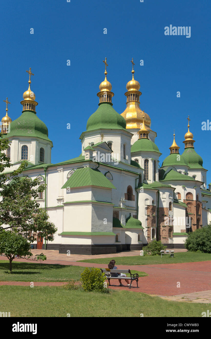 St Sophia cattedrale, Kiev, Ucraina, Europa Foto Stock