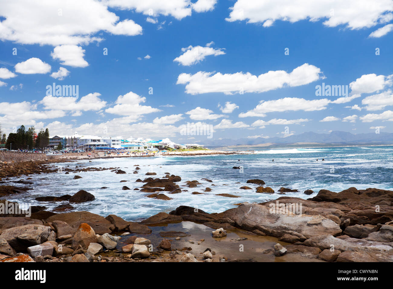 Mossel Bay beach, Western Cape, Sud Africa Foto Stock