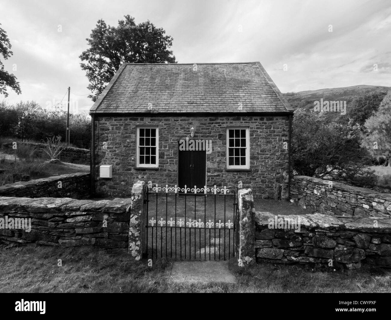 Cappella, Snowdonia, Galles del Nord, Regno Unito Foto Stock