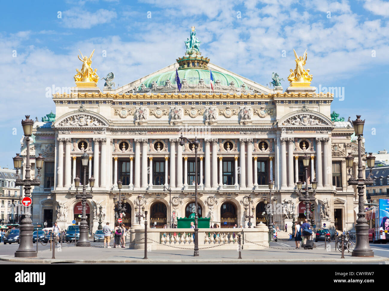 Opera Garnier, Place de l' Opera, Paris, Francia, Europa Foto Stock