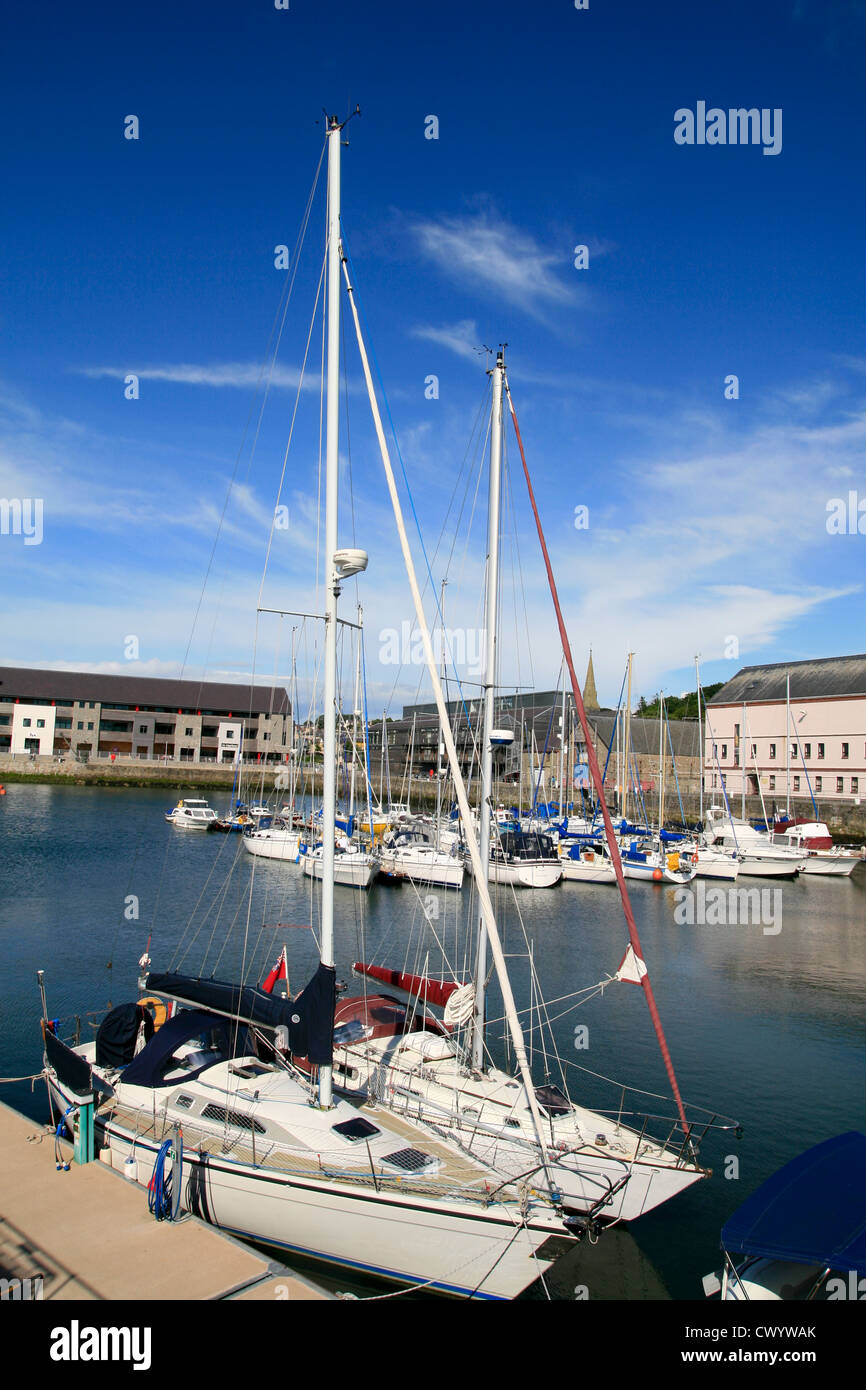 Marina Caernarvon Gwynedd Wales UK Foto Stock