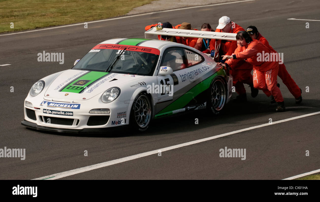 Tanya Mann, Porsche Carrera Cup Gran Bretagna. Knockhill 2012 Foto Stock