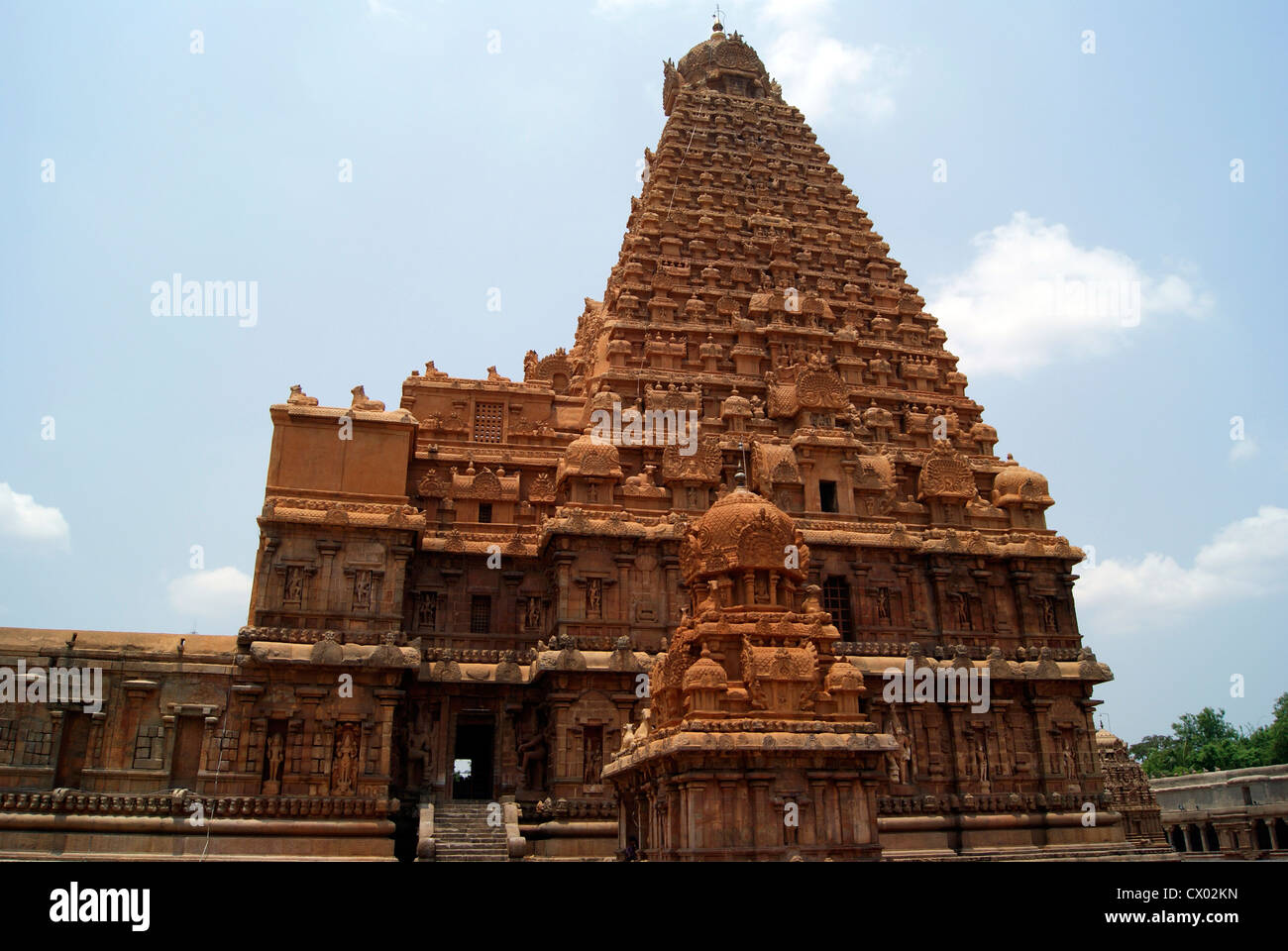 Tanjore Thanjavur Tempio Tempio Brihadeeswarar Foto Stock