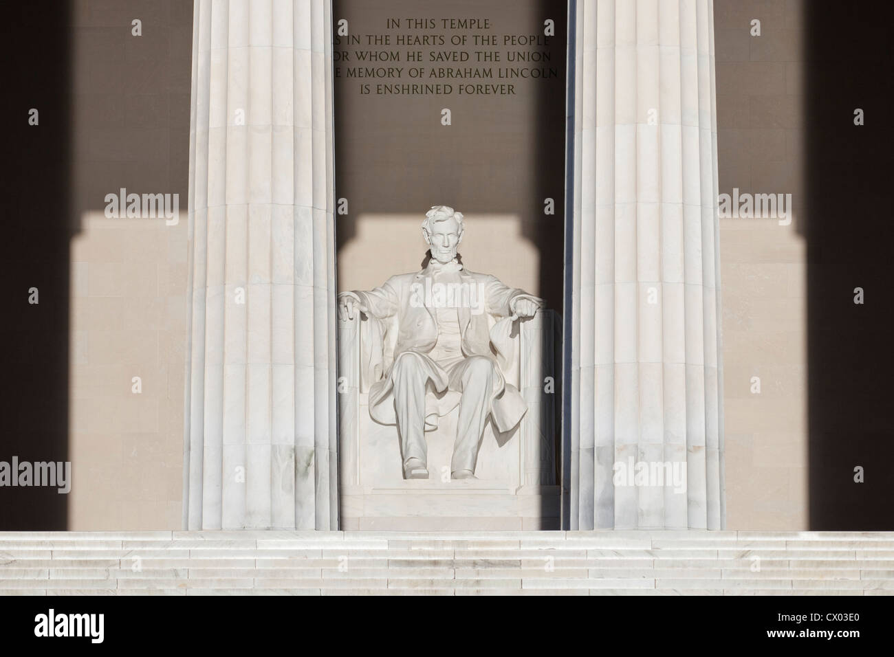 Il Lincoln Memorial, Washington DC, Stati Uniti d'America Foto Stock