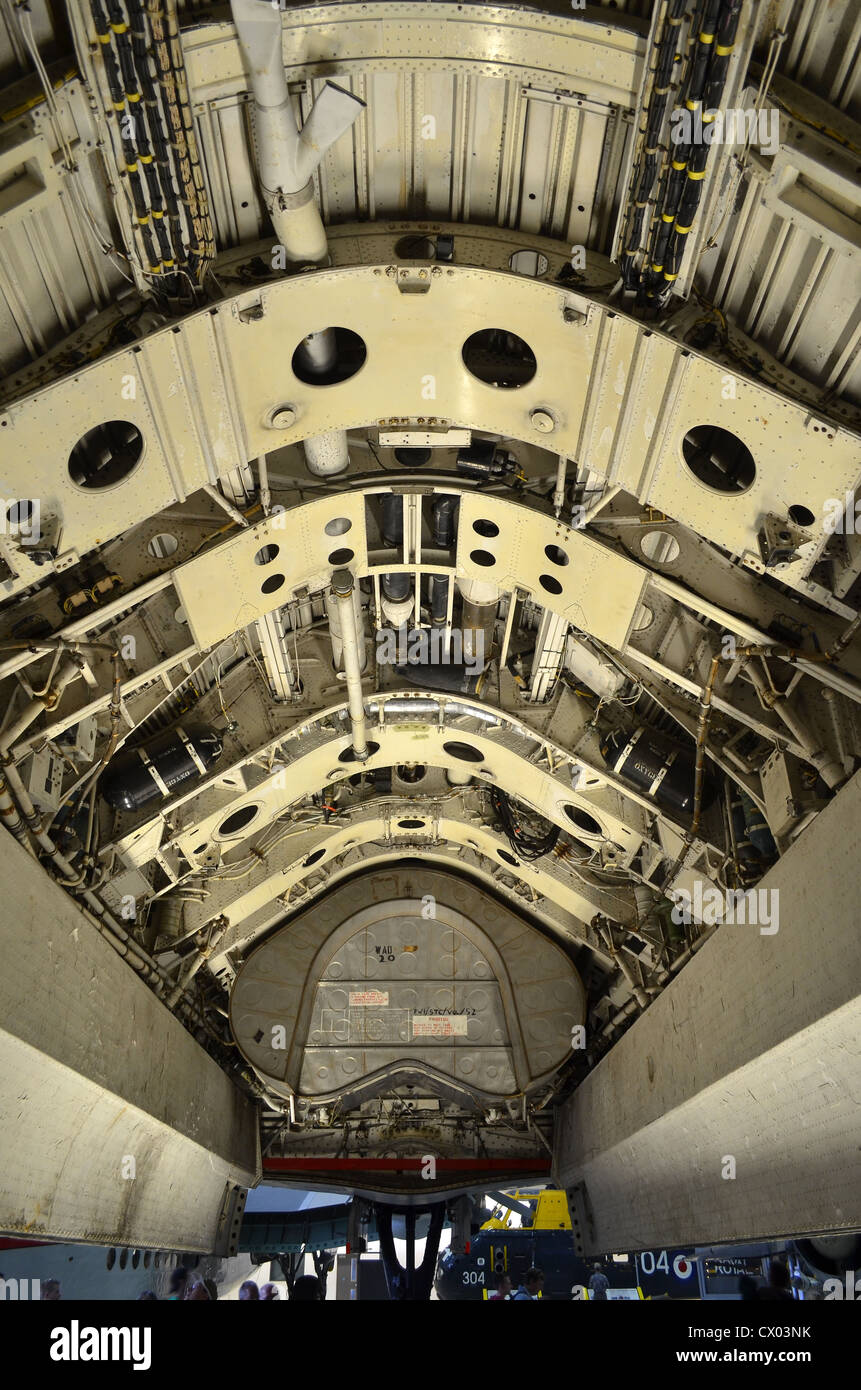 Bomb bay, Avro Vulcan B2, RAF Foto Stock