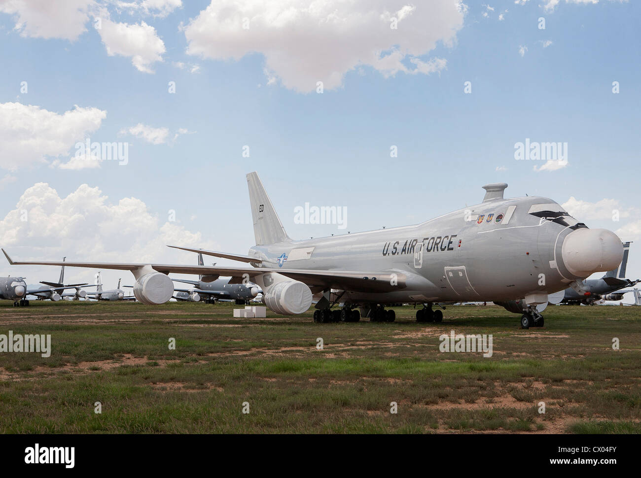 La Boeing YAL-1 Airborne Laser aeromobile in deposito presso il 309th aerospaziali e di manutenzione Gruppo di rigenerazione a Davis-Monthan. Foto Stock