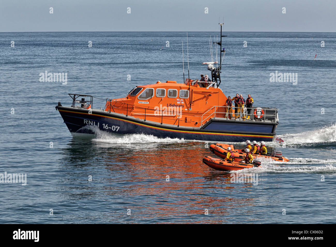 Cromer flotta di imbarcazioni di salvataggio Foto Stock