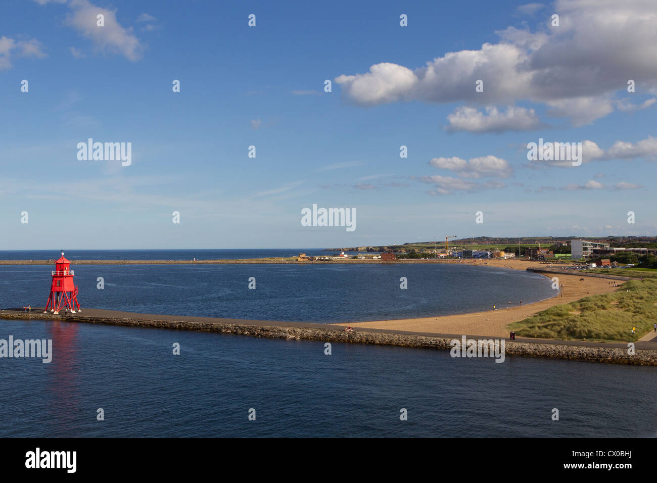 Beach south shields newcastle sul Tyne Inghilterra Regno Unito Foto Stock