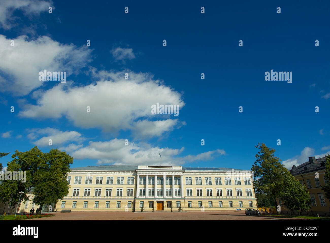 Ufficiale della riserva della scuola Municipio, Municipio Hamina, Finlandia meridionale, Fredrikshamn Foto Stock