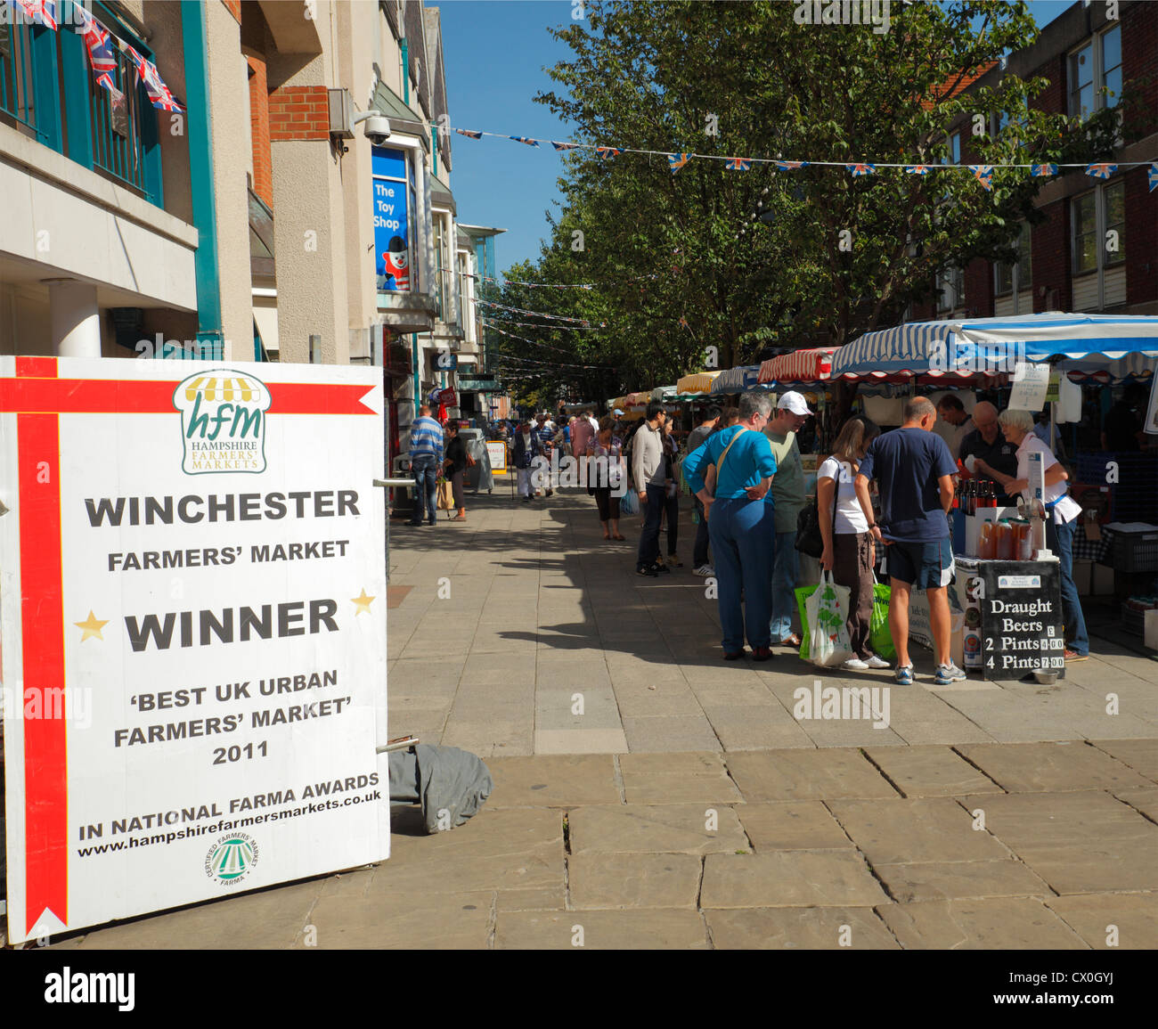 Winchester Farmers Market. Foto Stock