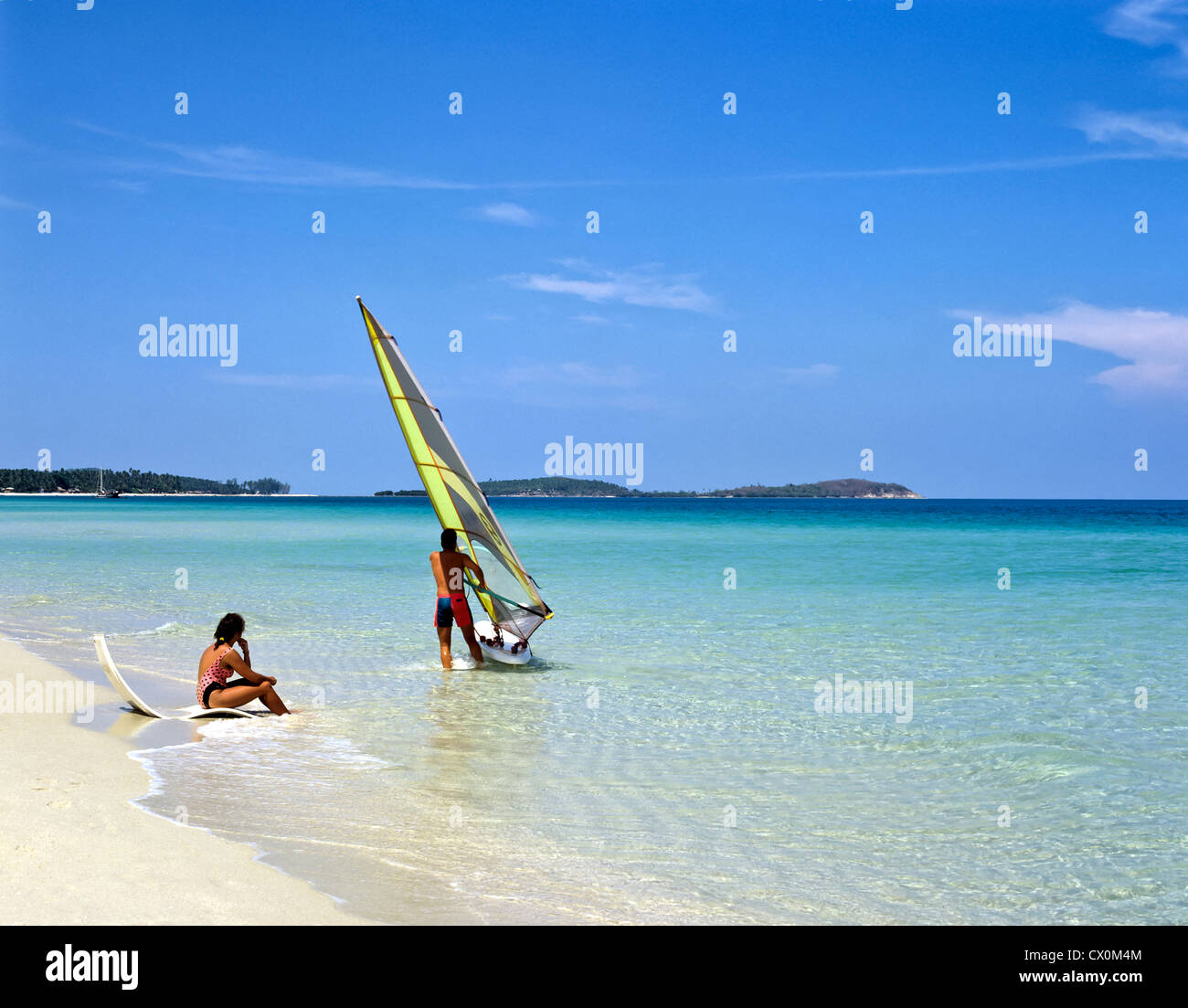 8183. La spiaggia di Chaweng, Ko Samui, Tailandia Foto Stock