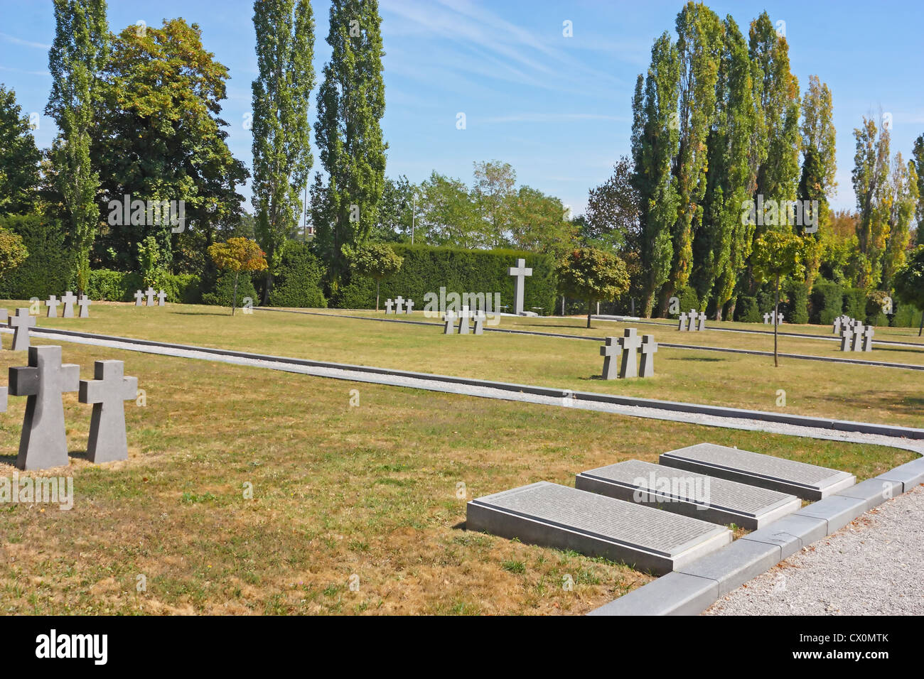 Cimitero tedesco dalla II guerra mondiale, Mirogoj di Zagabria Foto Stock