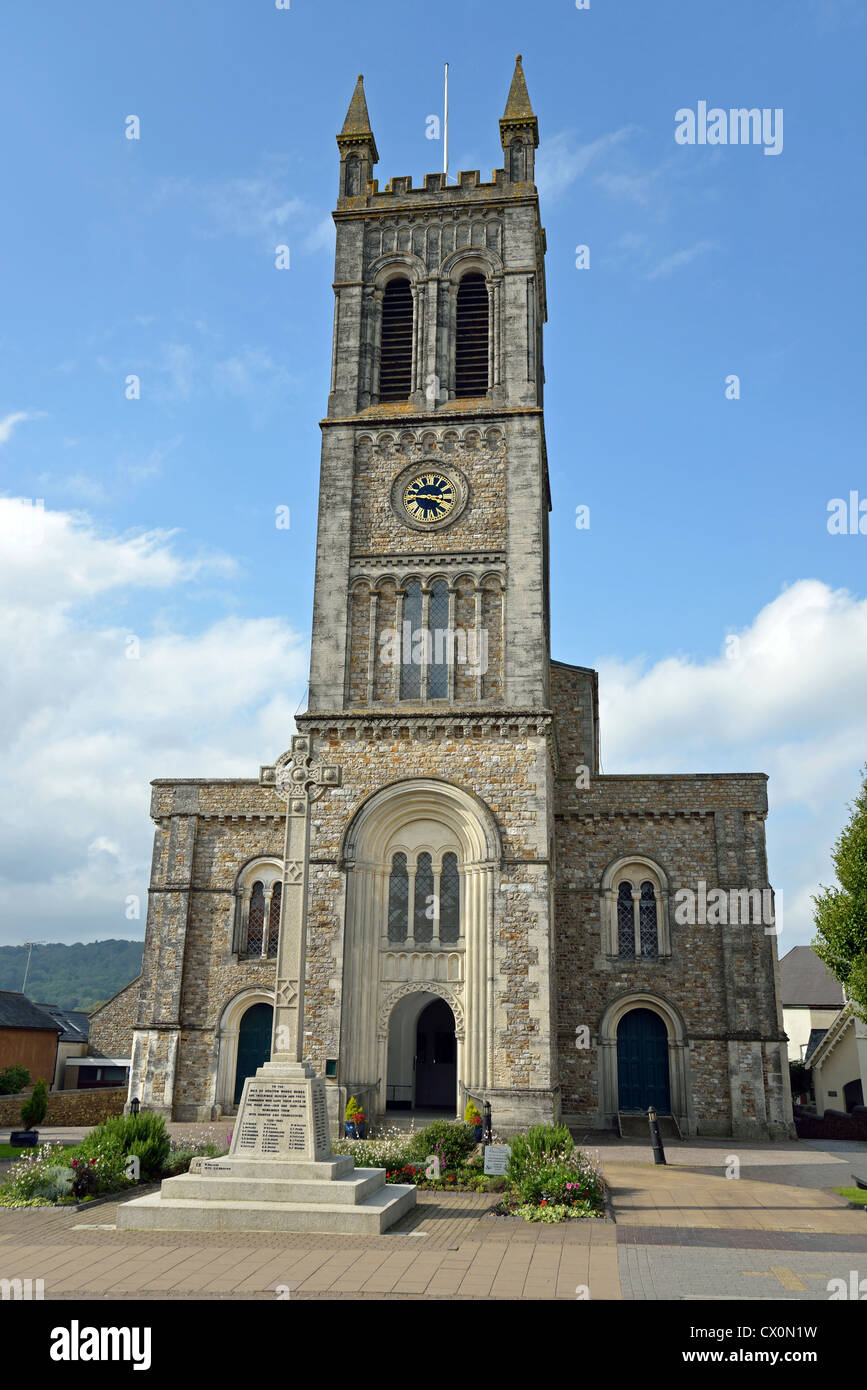 San Paolo Chiesa Parrocchiale, High Street, Honiton, Devon, Inghilterra, Regno Unito Foto Stock