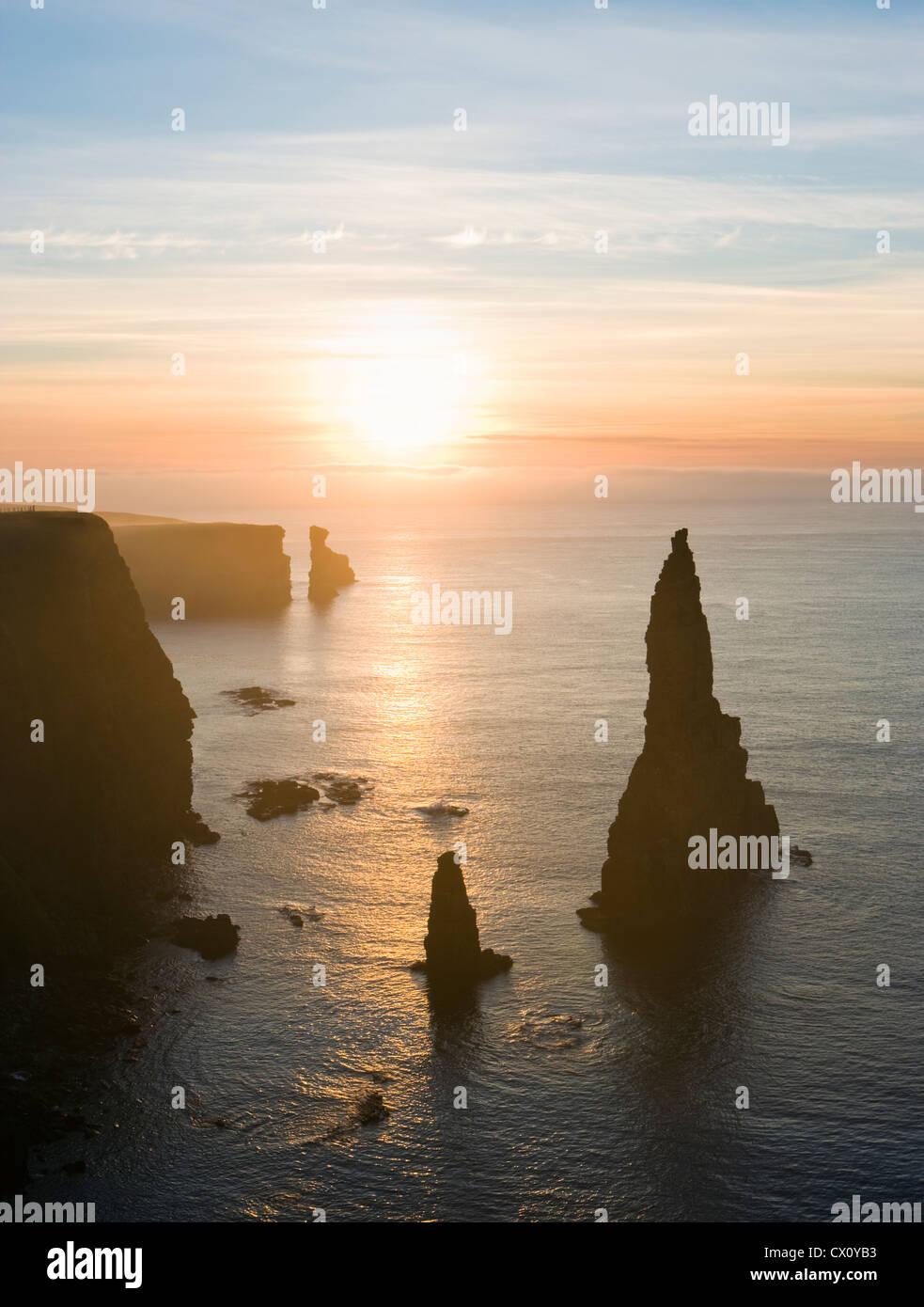 Pile di Duncansby, vicino a John O' Semole, Highland, Scotland, Regno Unito. Foto Stock