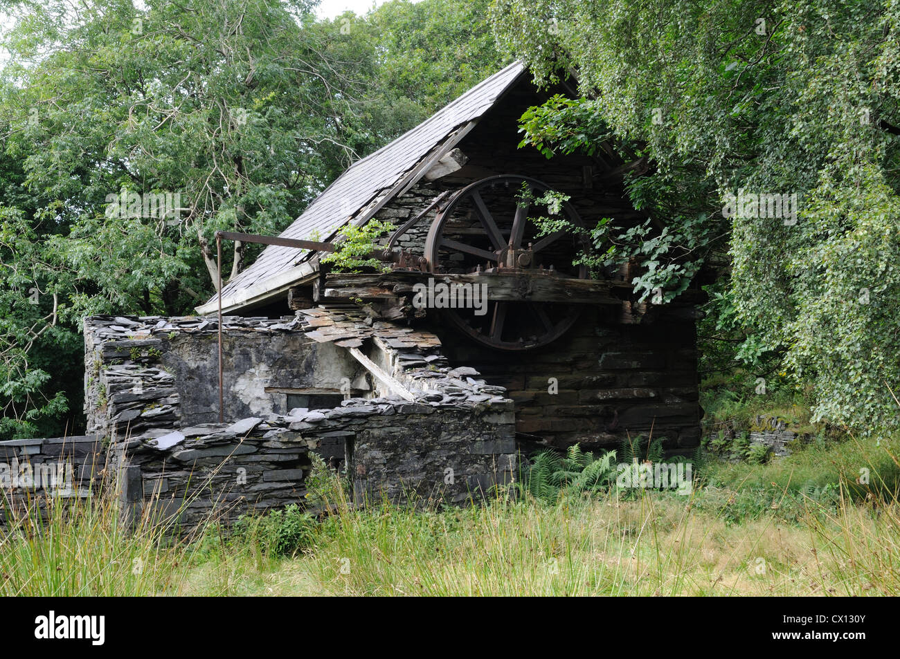 Vecchia cava lavorazioni Dinorwic cava di ardesia Llanberis Gwynedd in Galles Cymru REGNO UNITO GB Foto Stock Vecchia cava lavorazioni Dinorwic cava di ardesia Llanberis Gwynedd in Galles Cymru REGNO UNITO GB Foto Stock