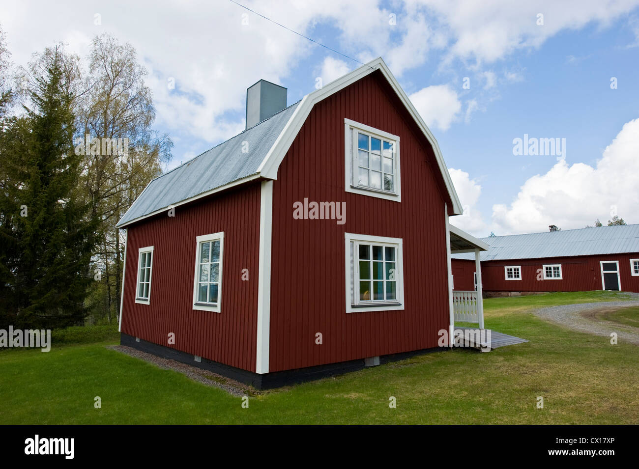 Missentrask - un villaggio nella parte occidentale della provincia di Botnia in Svezia. Foto Stock
