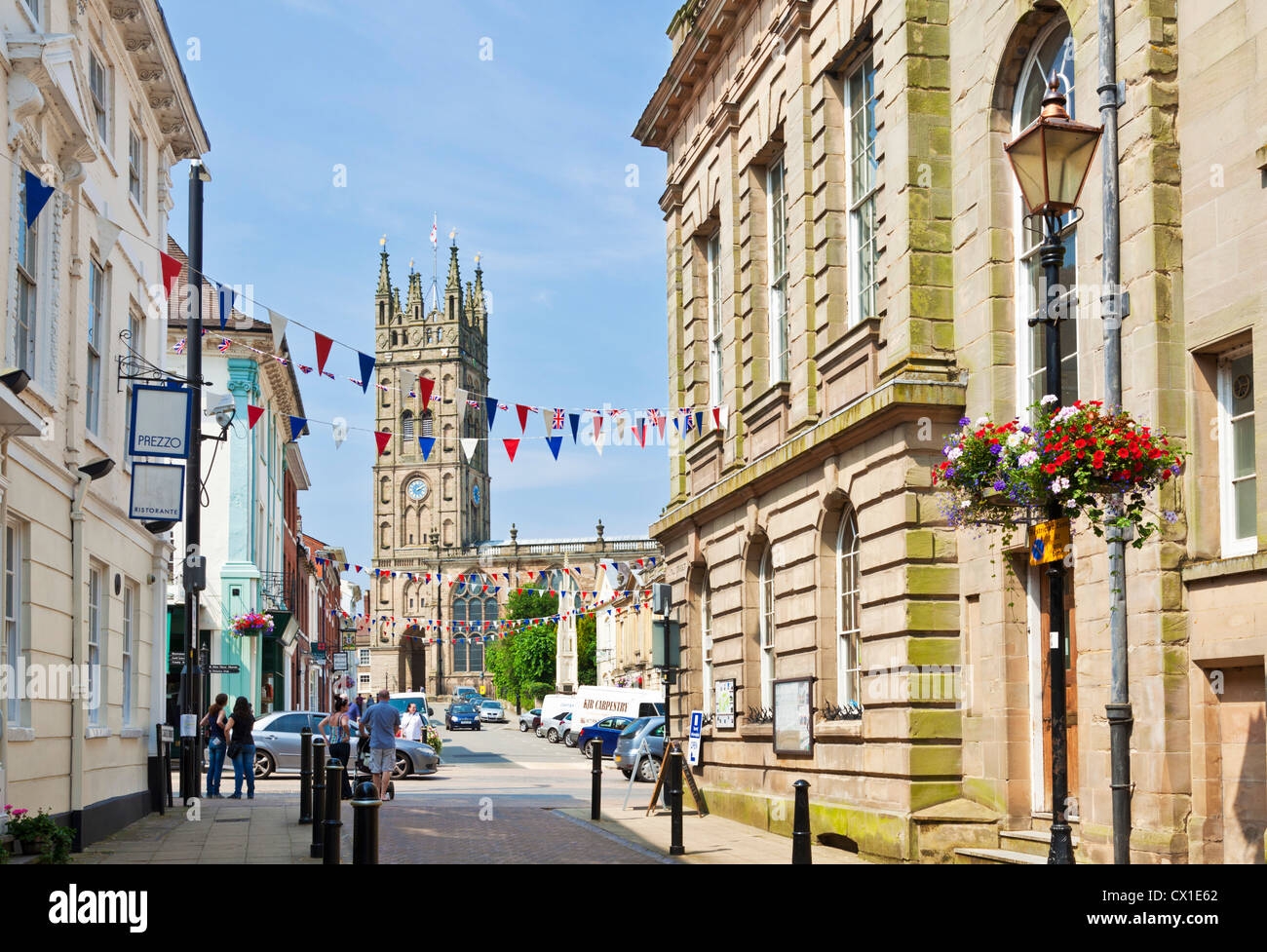 La Chiesa Collegiata di Santa Maria Warwick town center Warwickshire, Regno Unito GB EU Europe Foto Stock