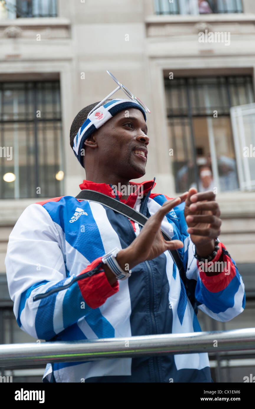 Olimpiadi di Londra 2012 Team GB Victory Parade London REGNO UNITO Foto Stock