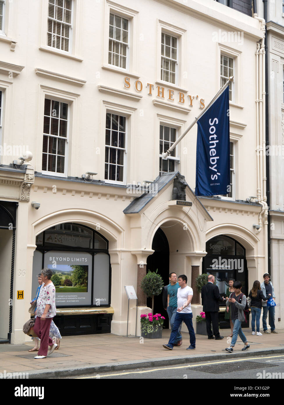 Sotheby's casa d'aste di Bond Street Londra UK. Foto Stock