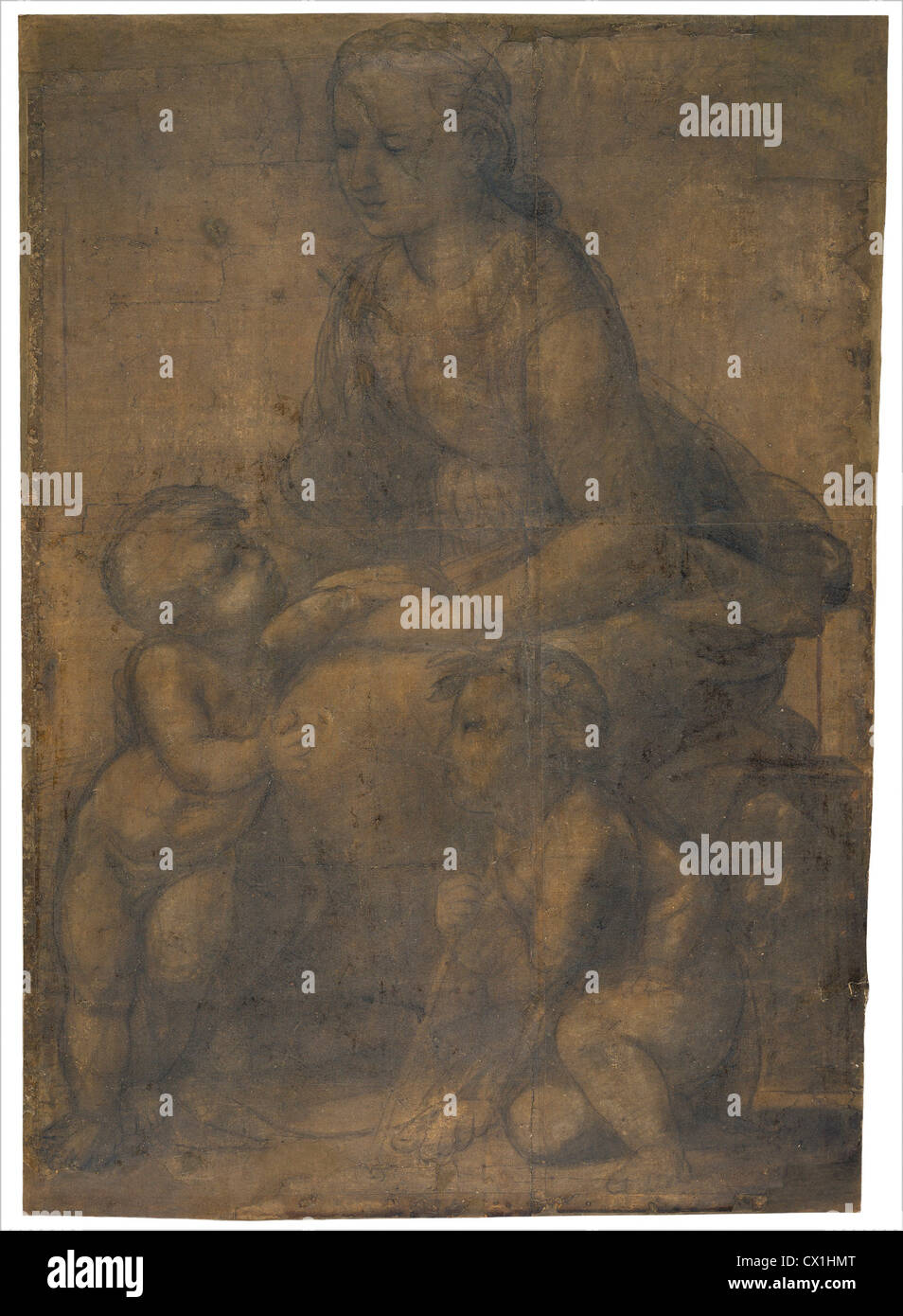 Raffaello, la Madonna con Bambino e San Giovanni Battista, Italiano, 1483 - 1520, c. 1507 Foto Stock