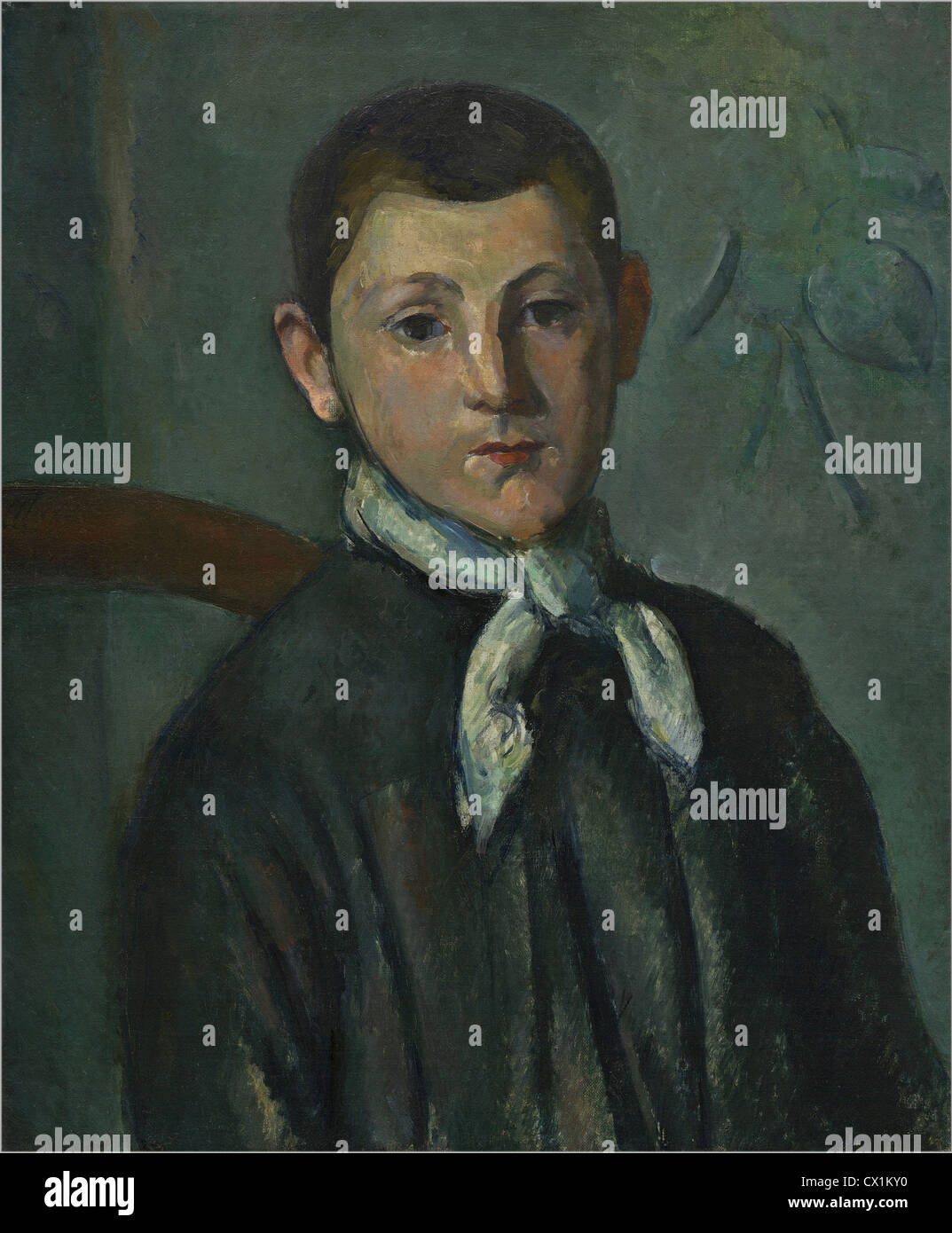 Paul Cézanne (francese, 1839 - 1906 ), Louis Guillaume, c. 1882, olio su tela Foto Stock