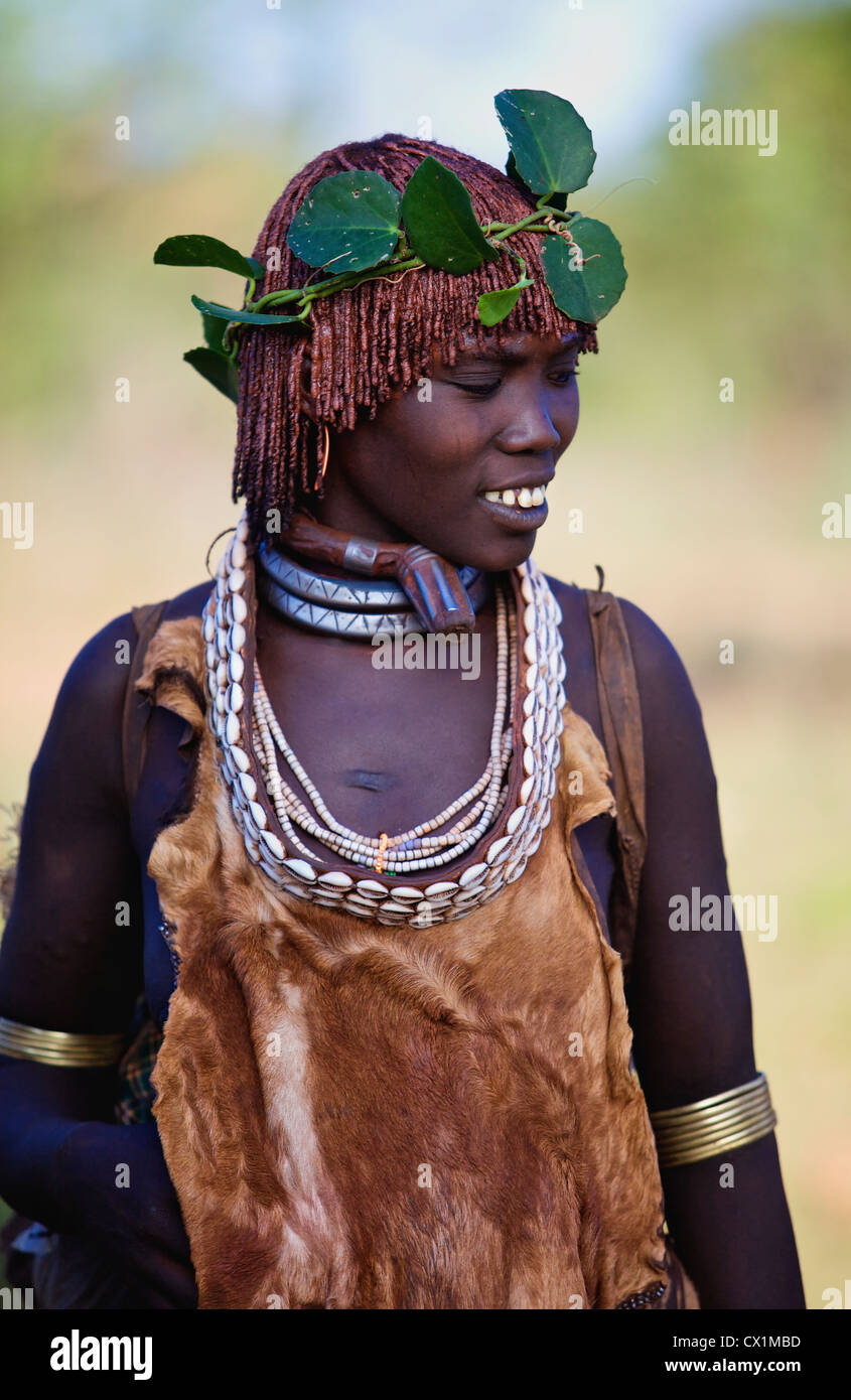 Hamar le donne sono noti per la loro bellezza. Foto Stock
