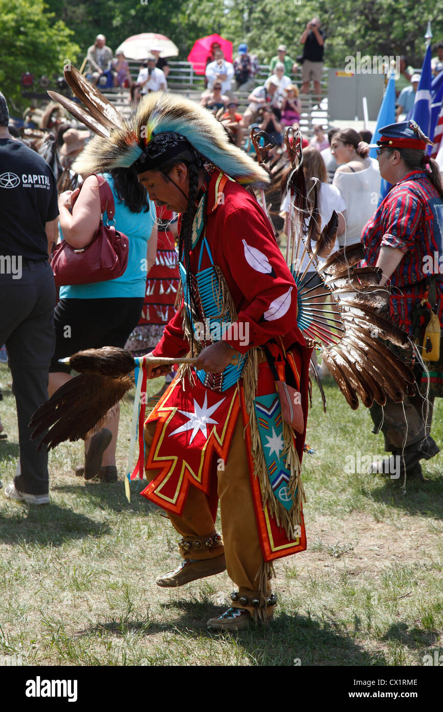 Le Prime Nazioni Canadesi, la trentaseiesima Odawa annuale Festival della cultura aborigena tradizionale & Pow Wow Ottawa in Canada, 26 maggio 2012 Foto Stock