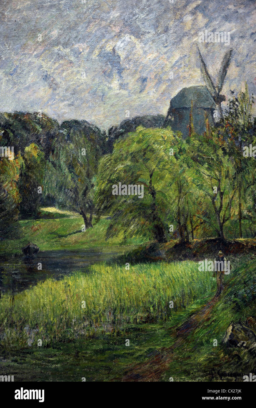 Paul Gauguin (1848-1903). Artista francese. La Queen's Mill (1885). Ny Carlsberg Glyptotek. Copenhagen. La Danimarca. Foto Stock