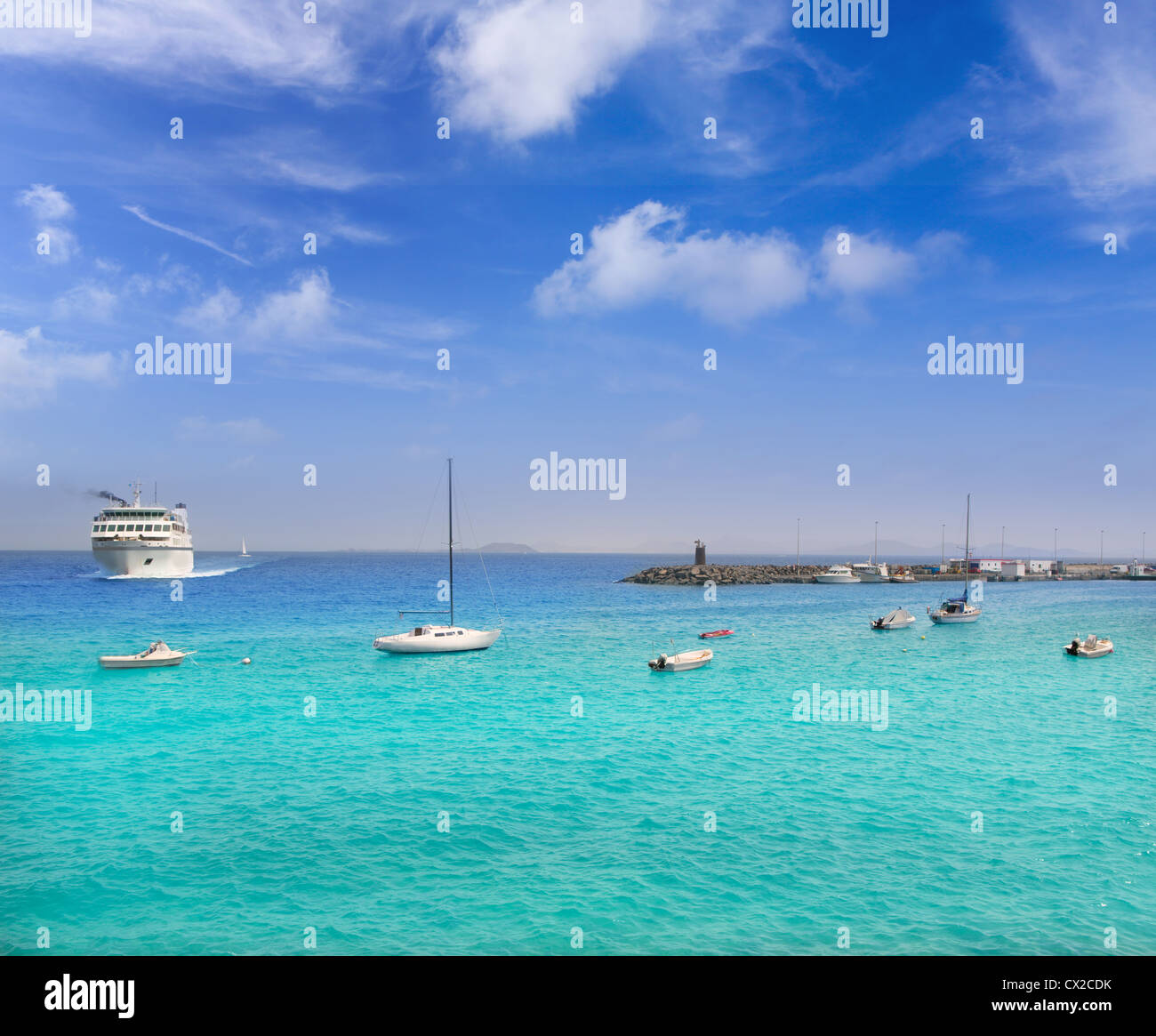 Lanzarote Playa Blanca beach in Atlantico Isole Canarie Foto Stock