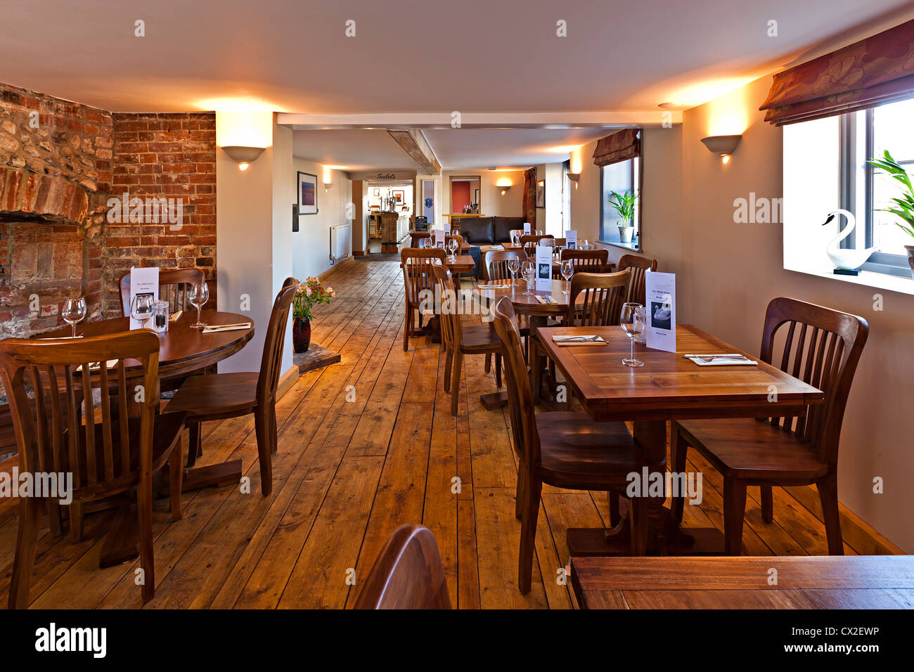 English pub interno Foto Stock