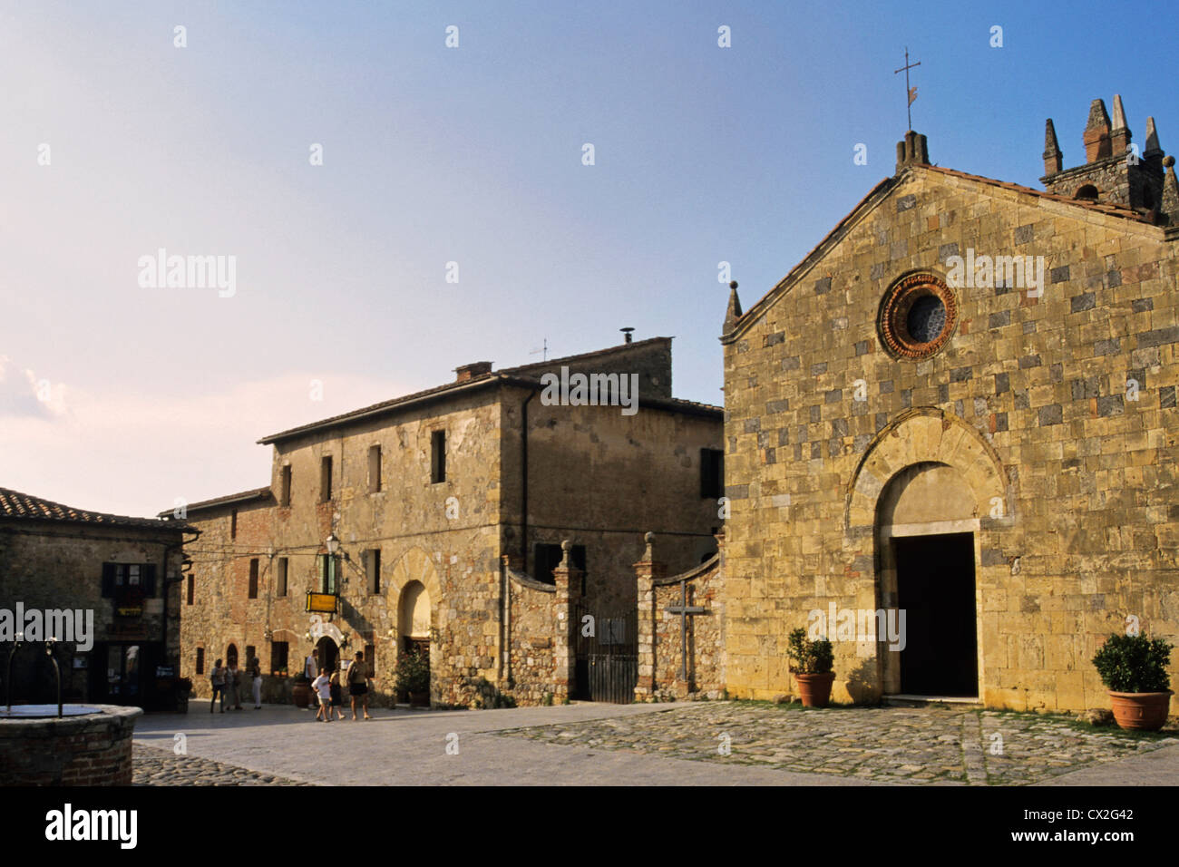 Monteriggioni, in provincia di Siena, Toscana, Italia Foto Stock