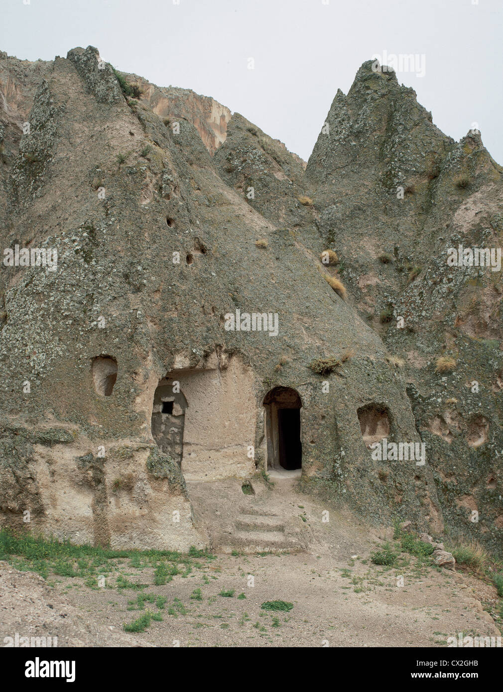 Arte Bizantina La Turchia. La Chiesa della fibbia (Tokali Kilise). Soganli Valley. Regione Cappadocia. Foto Stock