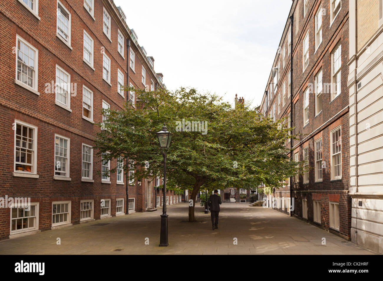 Corte della pompa tra il tempio la Chiesa e middle temple lane Foto Stock