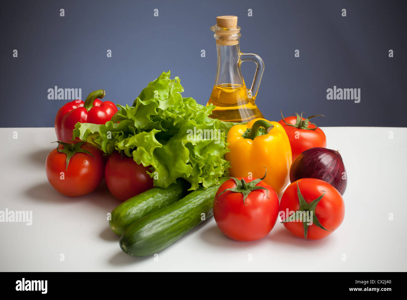 Ortaggi freschi still life Foto Stock