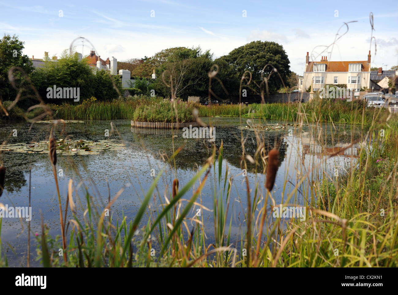 Villaggio di Rottingdean proprio lungo la costa da Brighton sulla costa del Sussex Regno Unito Foto Stock