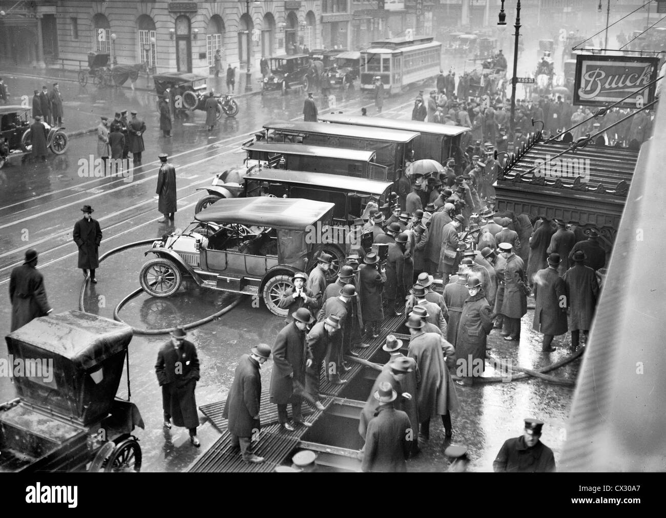 New York City metropolitana Fire, 6 gennaio 1915 Foto Stock