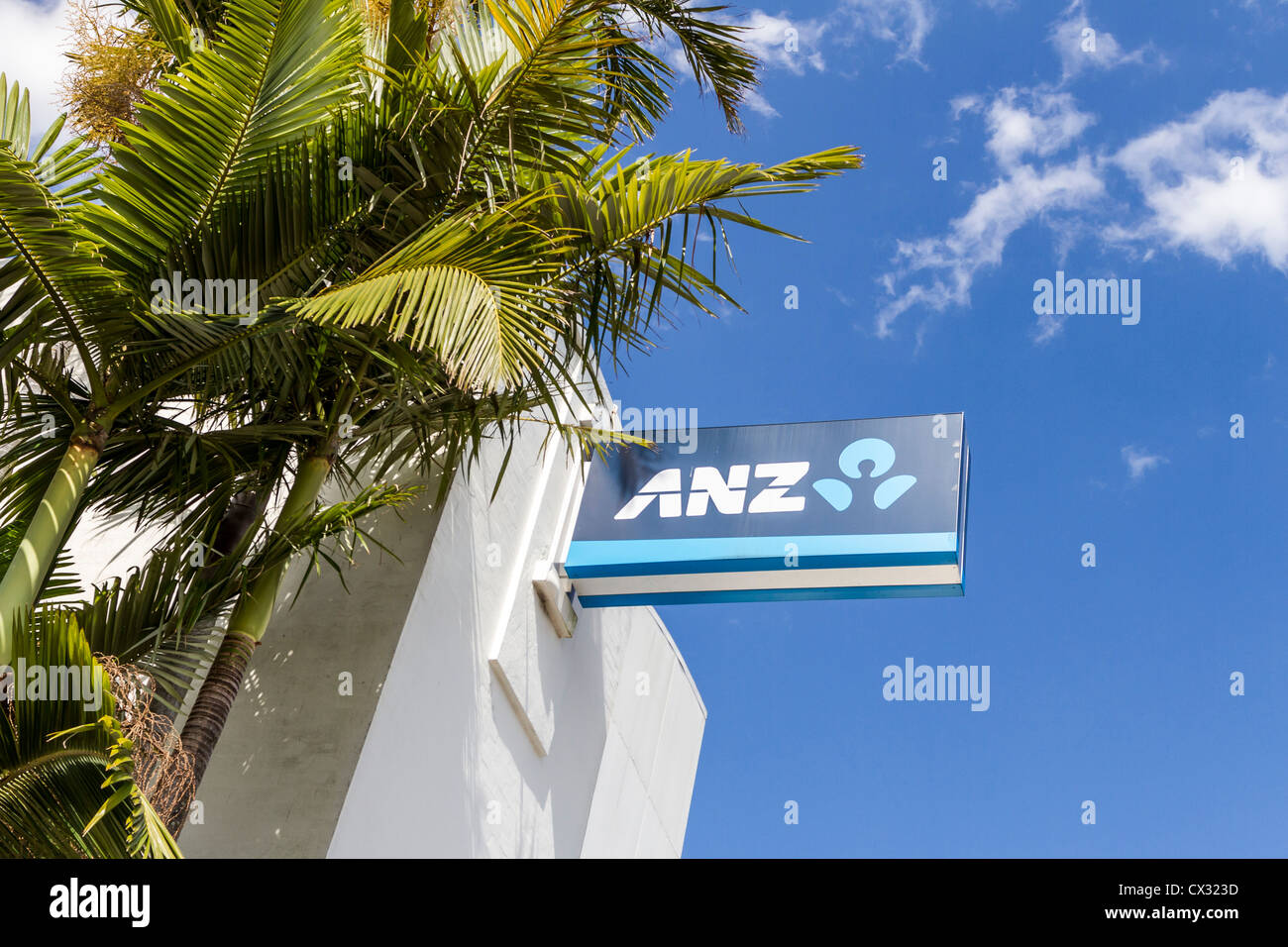 Banca ANZ segno a Sunshine Coast, Queensland, Australia Foto Stock