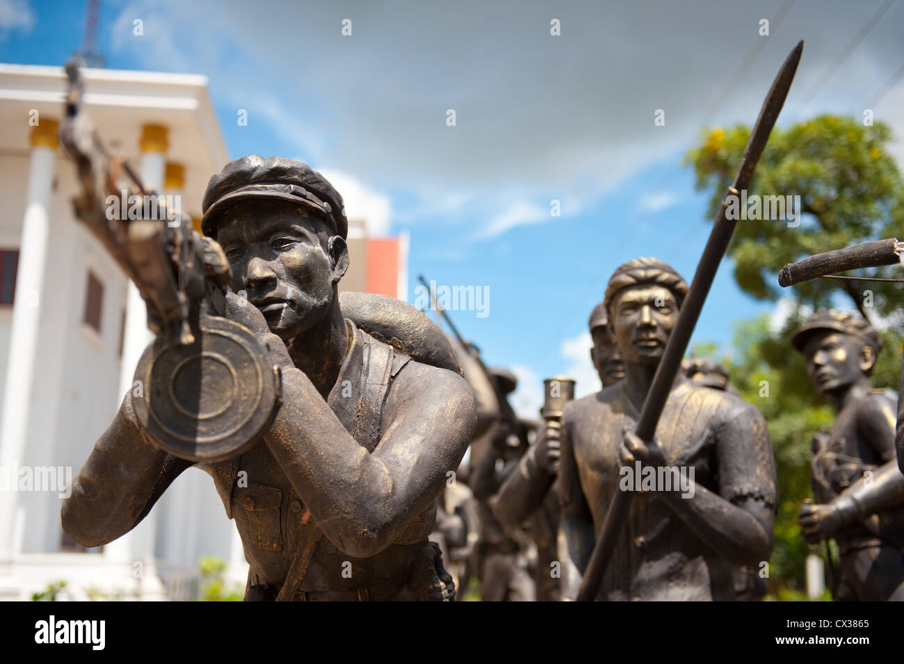 Popolare del Laos Esercito Museo di Storia di Vientiane, Laos. Foto Stock