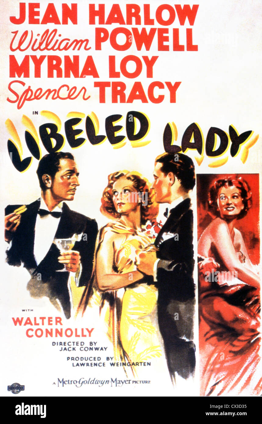 Signora LIBELLED (1936) JACK CONWAY (DIR), Myrna Loy, William Powell, LBLD 004 COLLEZIONE MOVIESTORE LTD Foto Stock