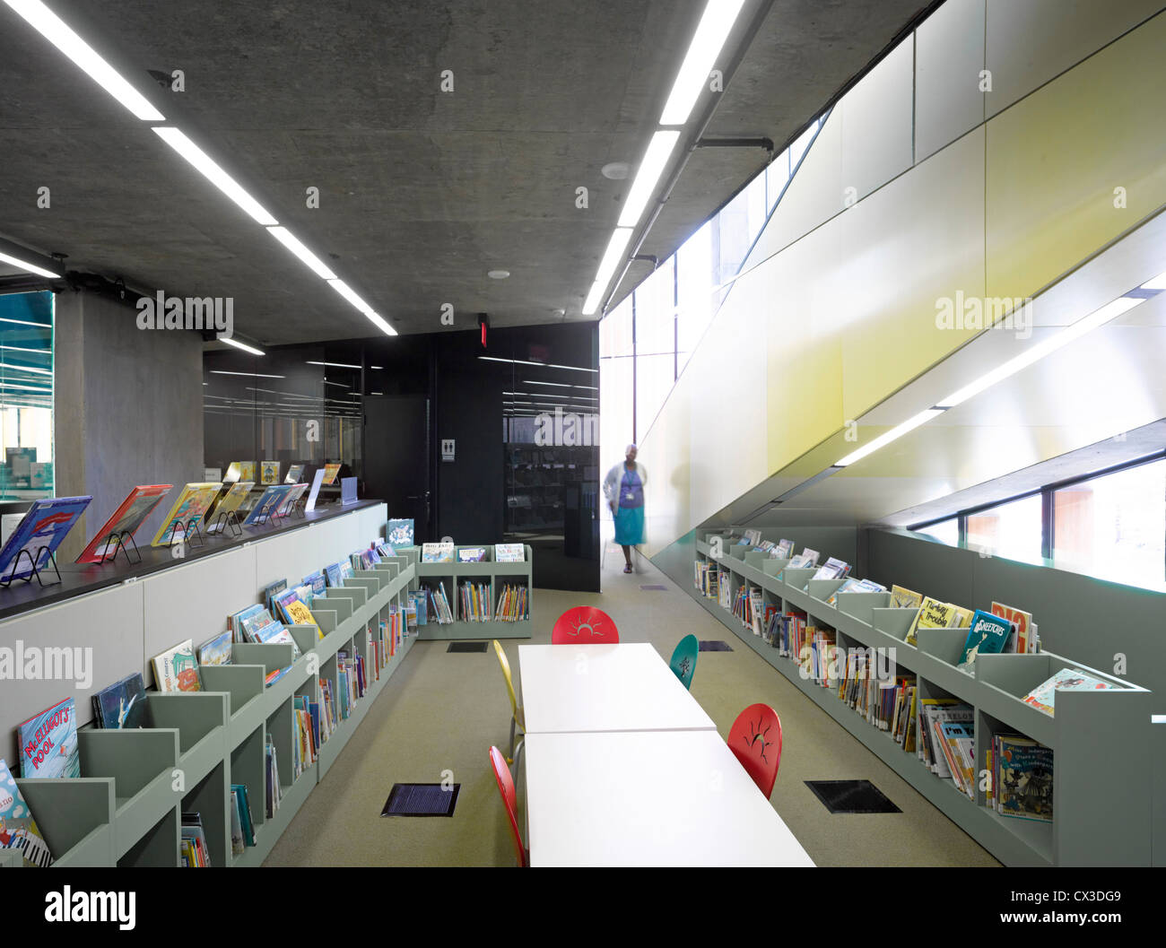 Il William O. Lockridge/Bellvue biblioteca, Washington, Stati Uniti. Architetto: Adjaye Associates, 2012. Foto Stock