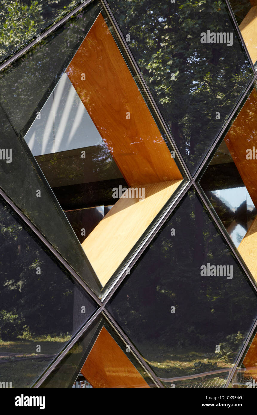 Il Francesco Di Gregorio biblioteca, Washington, Stati Uniti. Architetto: Adjaye Associates, 2012. Dettaglio della facciata. Foto Stock