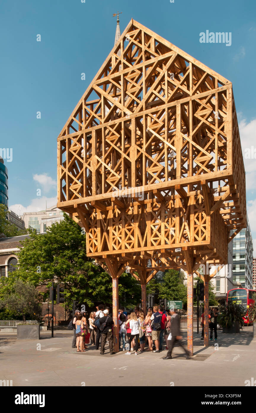 Paleys su Pilers, Londra, Regno Unito. Architetto: Studio armatura, 2012. Street view. Foto Stock