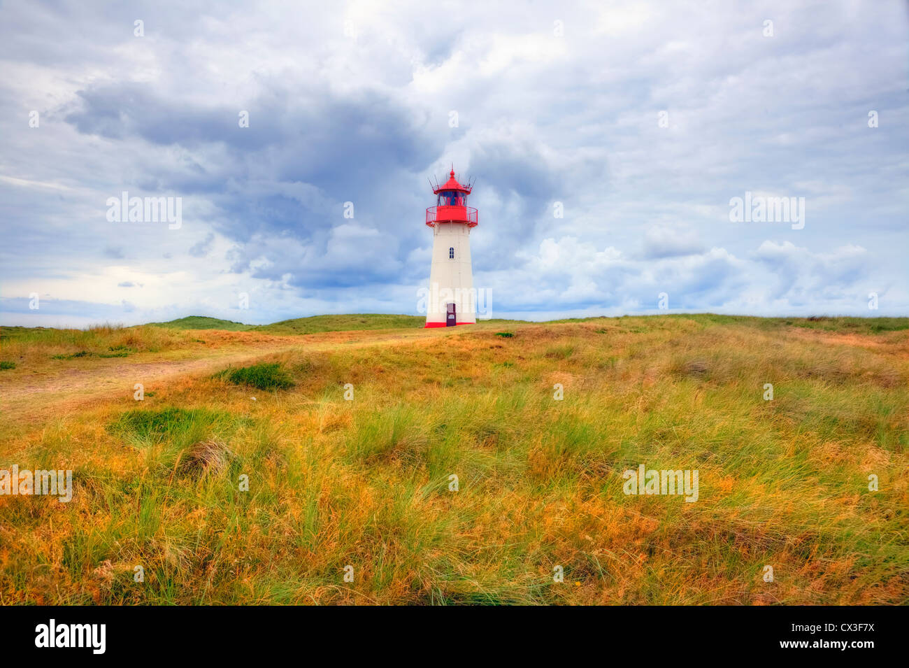 Faro, Elenco West, gomito, Sylt, Schleswig-Holstein, Germania Foto Stock