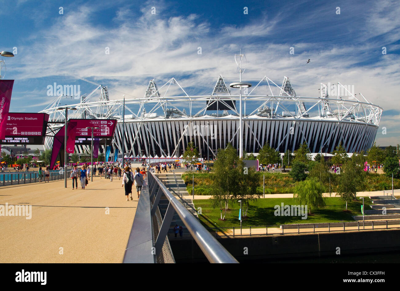 Lo Stadio Olimpico di Stratford Foto Stock