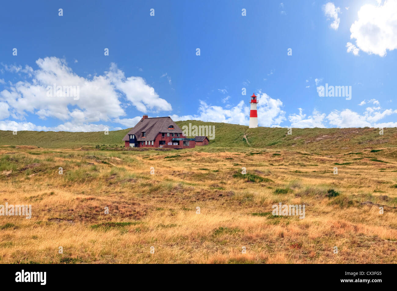 Faro, List-East, gomito, Sylt, Schleswig-Holstein, Germania Foto Stock