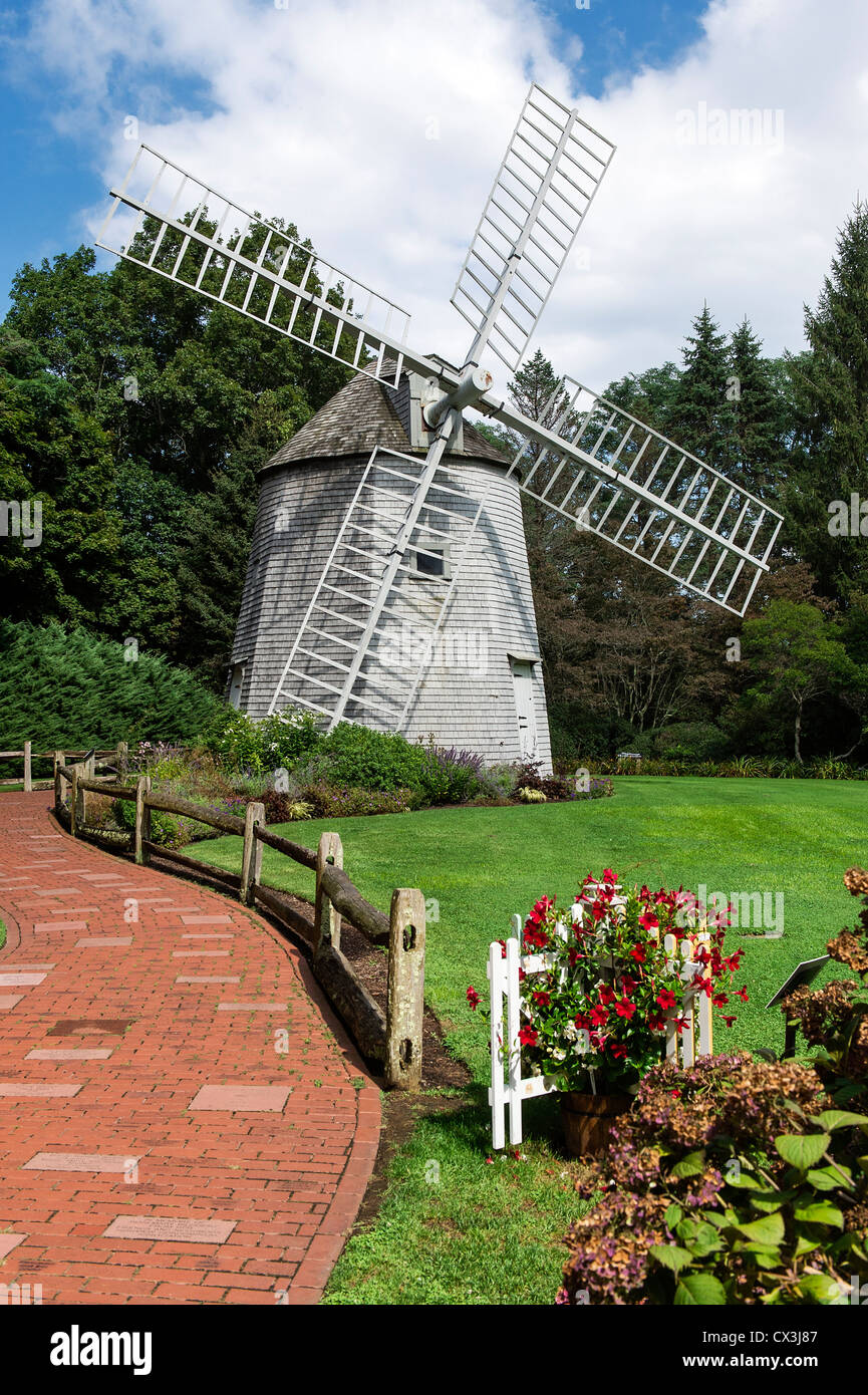 Giardino di mulino a vento, il patrimonio dei musei e giardini, Sandwich, Massachusetts, STATI UNITI D'AMERICA Foto Stock