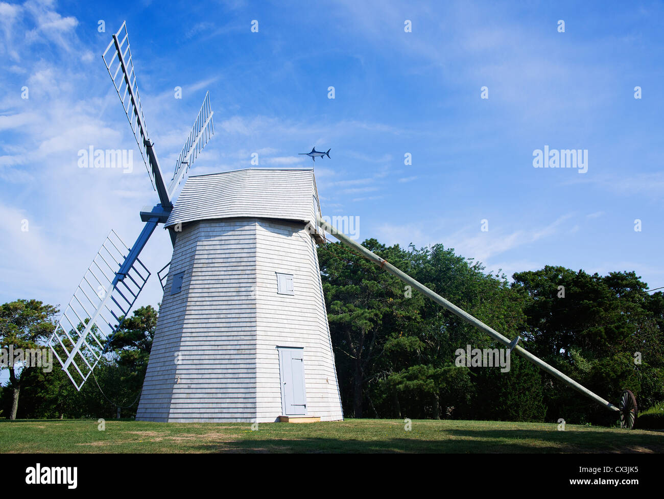 Il mulino a vento, Chase Park, Chatham, Cape Cod, Massachusetts, STATI UNITI D'AMERICA Foto Stock
